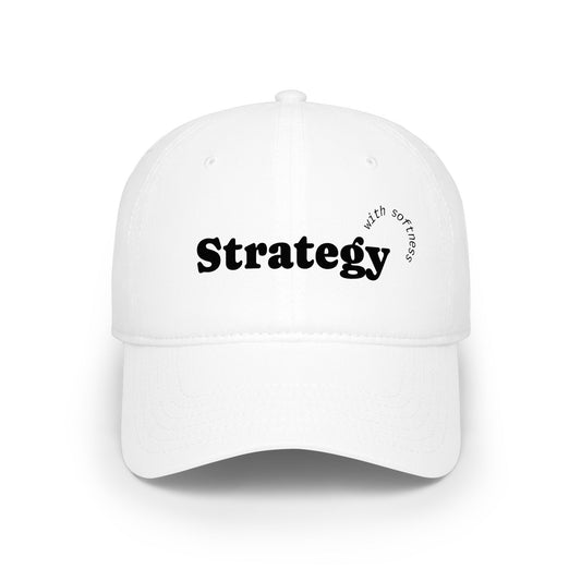 Strategy Embroidered Baseball Cap — Minimalist Business & Productivity Hat